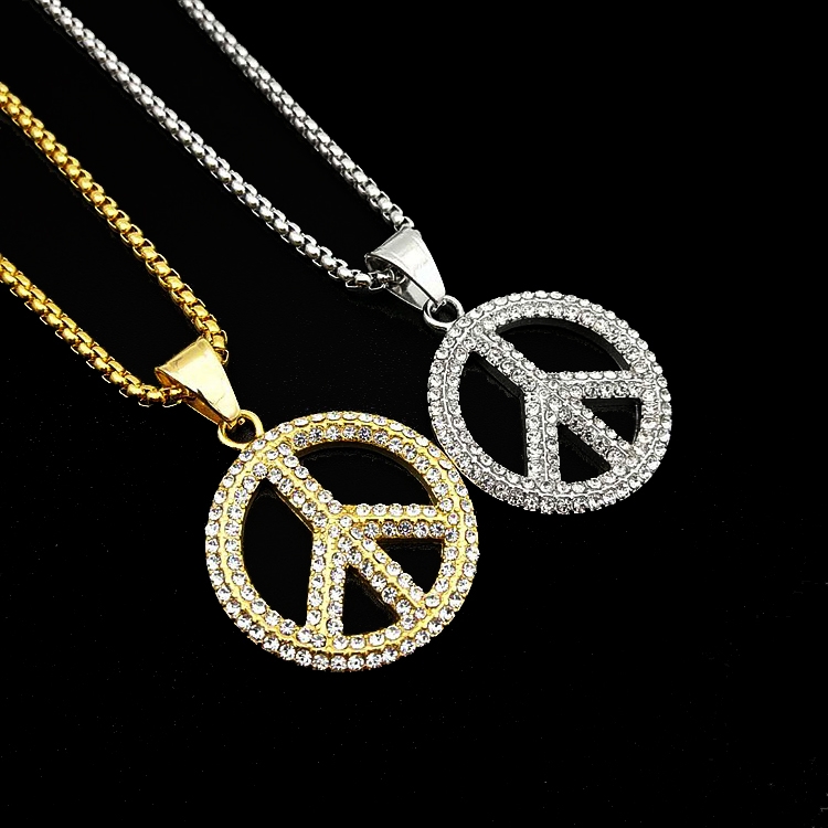 China Jewelry Wholesales Unisex Stainless Steel Peace Pendant