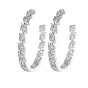 cubic zirconia hoop earrings wholesales from China factory