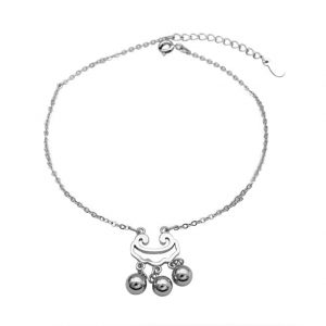 China Factory 925 Sterling Silver Jewelry Wholesale Safety Prayer Charm Anklet