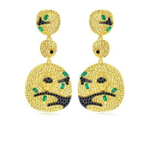 gold plated crystal jewelry earrings wholesales