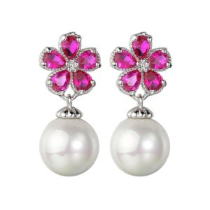cubic zirconia earrings wholesales from china jewelry manufacturer