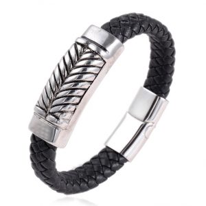 mens genuine leathers bracelet wholesales from China jewelry factory