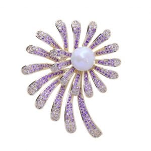 cubic zirconia brooch wholesales from CHINA CZ Jewelry Factory