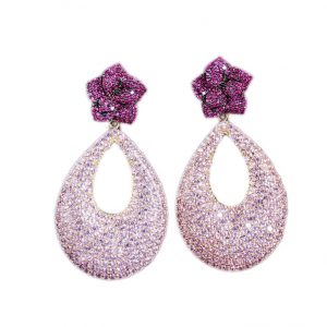 crystal diamonds earrings wholesales fro China luxury jewelry factory