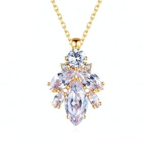 diamond necklace wholesales from China zircon jewelry factory