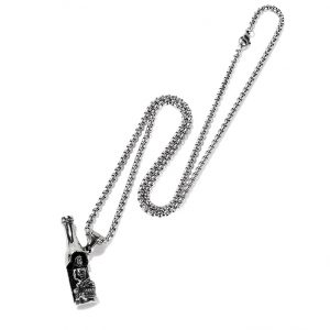 hiphop pendant necklace wholesales from China stainless steel jewelry factory