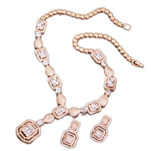 crystal necklace earrings set wholesales from CHINA JEWELRY FACTORY