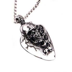 Stainless Steel Devil Skulls Pendant Necklace