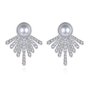 brass diamond earrings wholesales from China factory