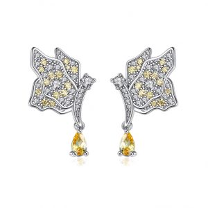 brass diamond earrings wholesales from China factory