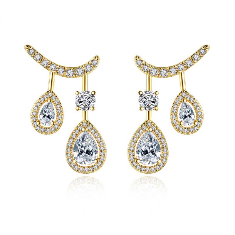 china jewelry factory wholesales diamond earrings