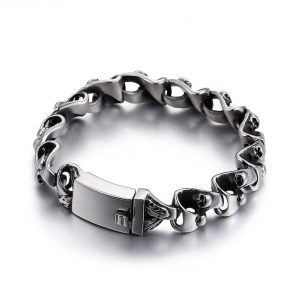 china factory hiphop steel jewelry bracelet wholesale