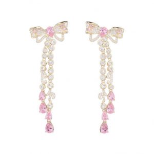 china jewelry factory online wholesales brass diamond earrings