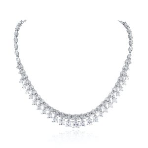 Factory Supplies Geometric Diamonds Choker Necklace