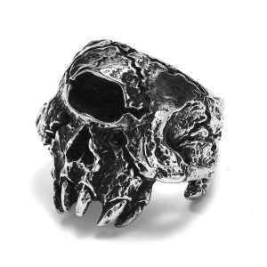 Men's Stainless Steel Jewelry Devil Animal Skull Ring
