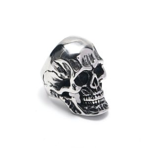 Men's Stainless Steel Jewelry Hiphop Skull Ring